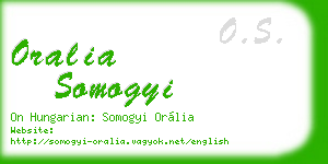 oralia somogyi business card